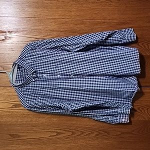 IZOD  Long Sleeve Dress shirt, Suze XXL, Blue checkered